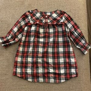 Crewcuts girls plaid nightgown size 4